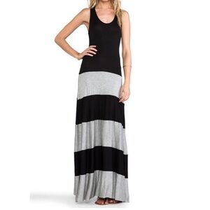 Karina Grimaldi Black and Cream Maxi Dress